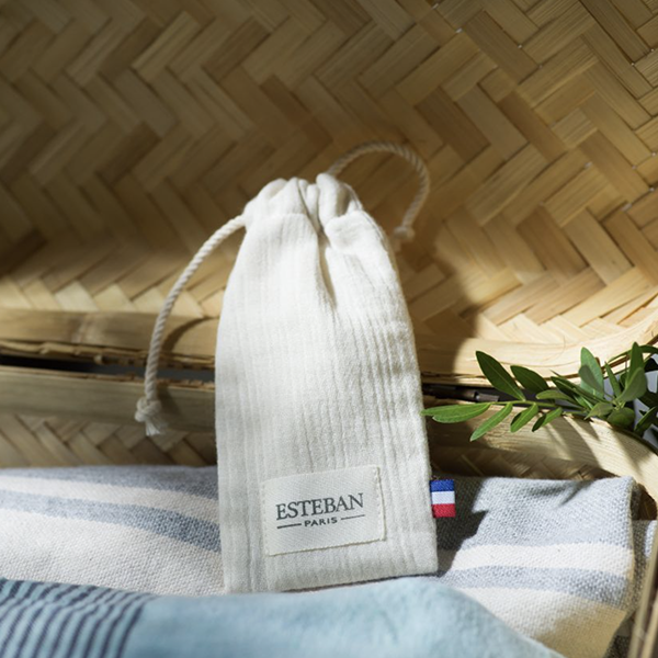 Pochette Porta Profumo Ricaricabile Écru