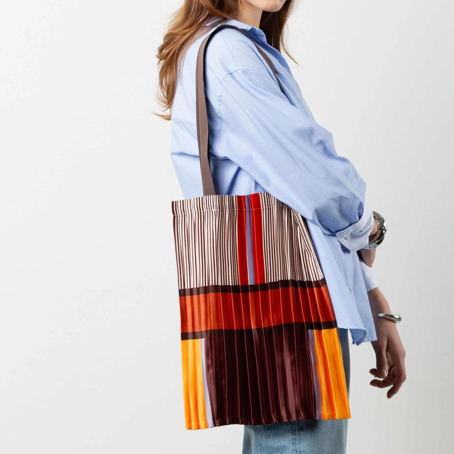 Tote Bag Plissettata in Raso "Bagheria"
