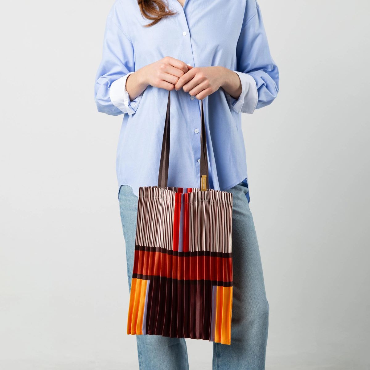 Tote Bag Plissettata in Raso "Bagheria"