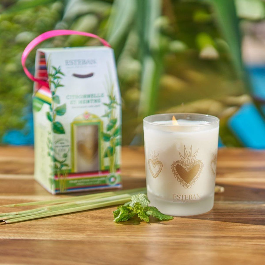 Candela Profumata 180g "Citronella e Menta"