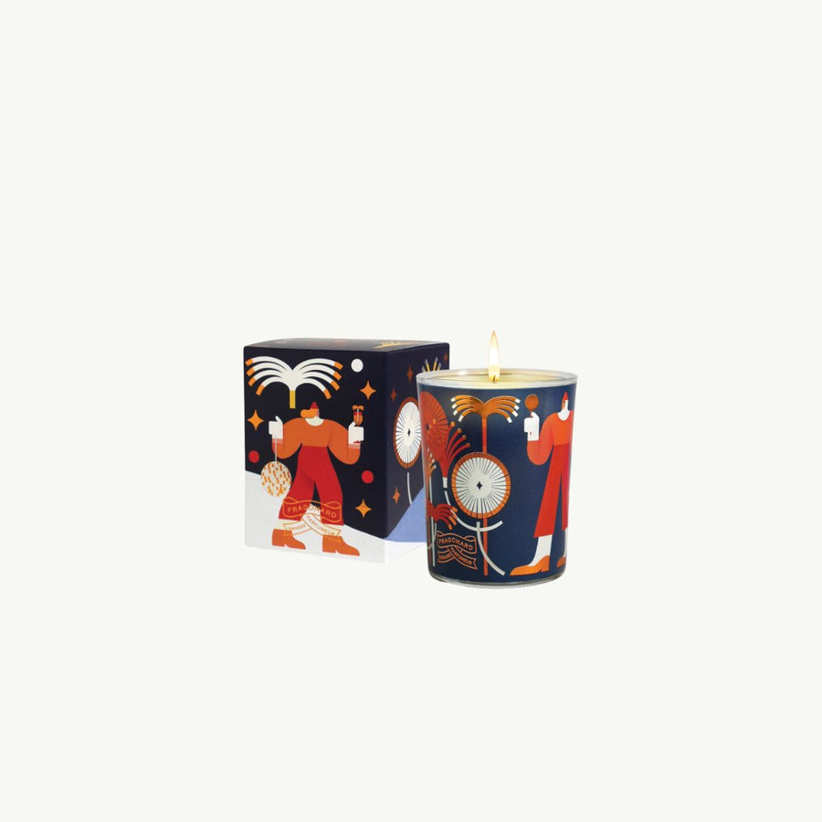Le Feu sous la Glace Candela in astuccio - Vaso in vetro decorato