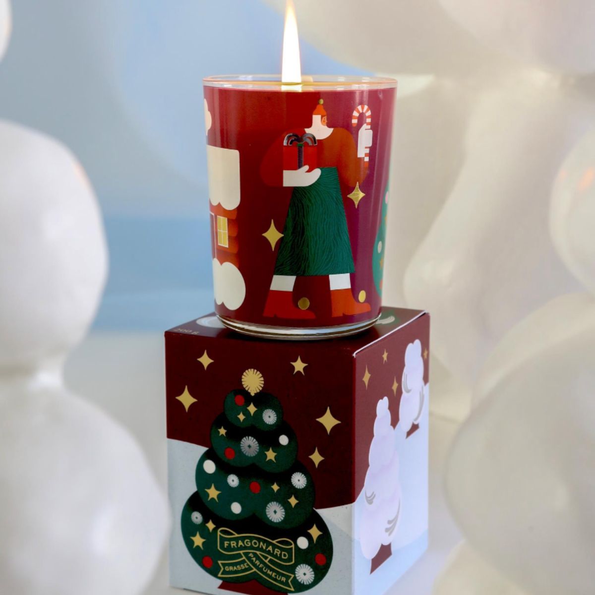 Cette Nuit Là Candela in astuccio - Vaso in vetro decorato