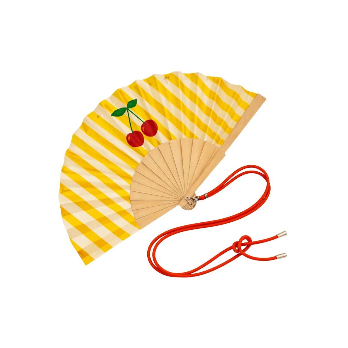 Ventaglio con tracolla + Gift Box "Cherry"