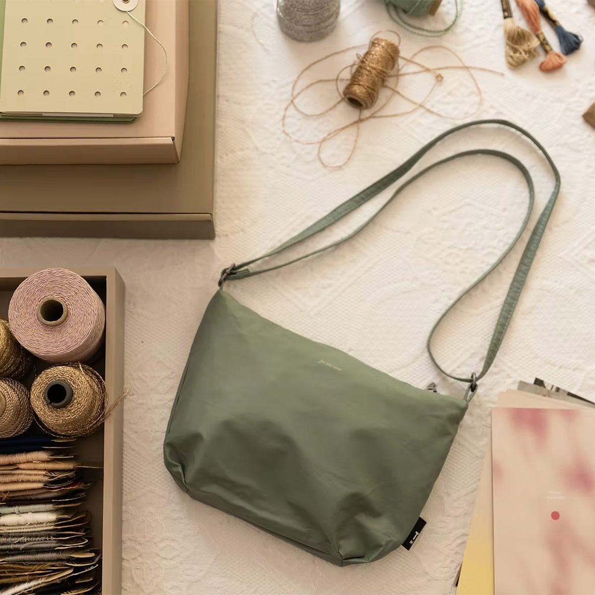 Cross Body Bag | Verde Chino | For Like Ever