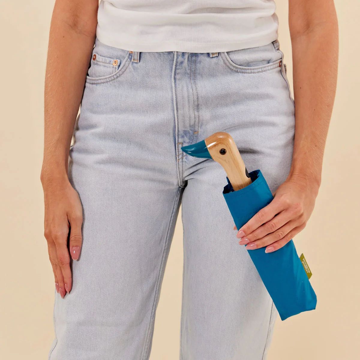 Ombrello Compatto Duck Eco-Friendly "Azzurro Petrolio"