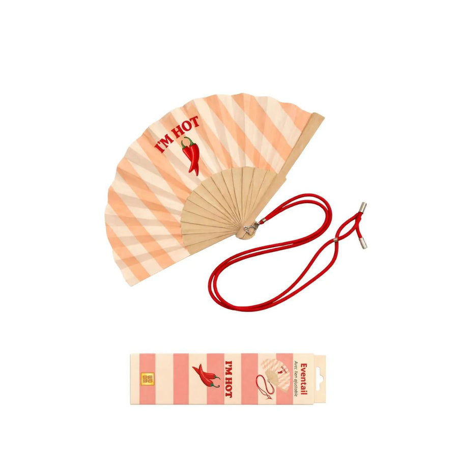 Ventaglio con tracolla + Gift Box "I'm Hot"