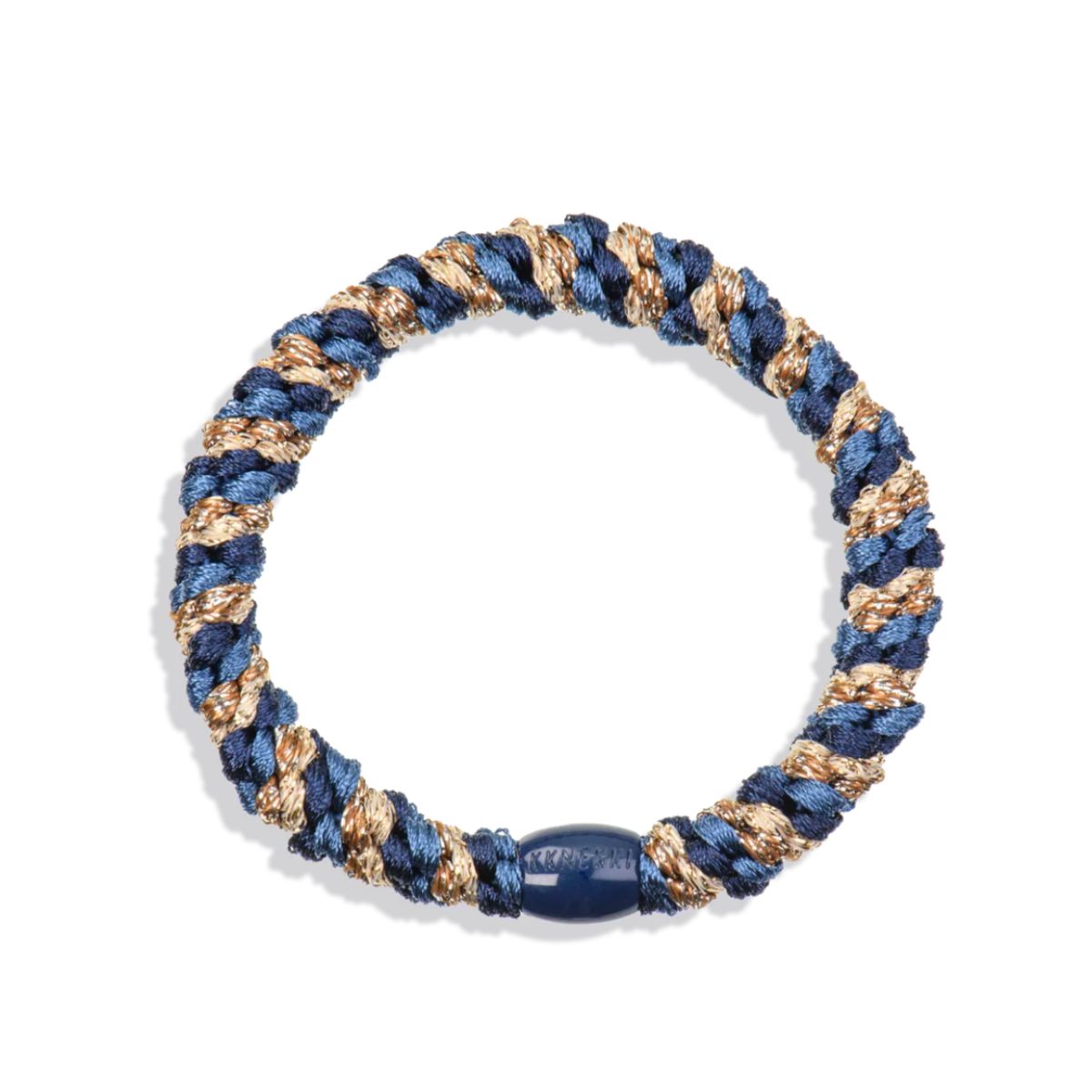 Elastico Kknekki "Blu/Oro Glitter"