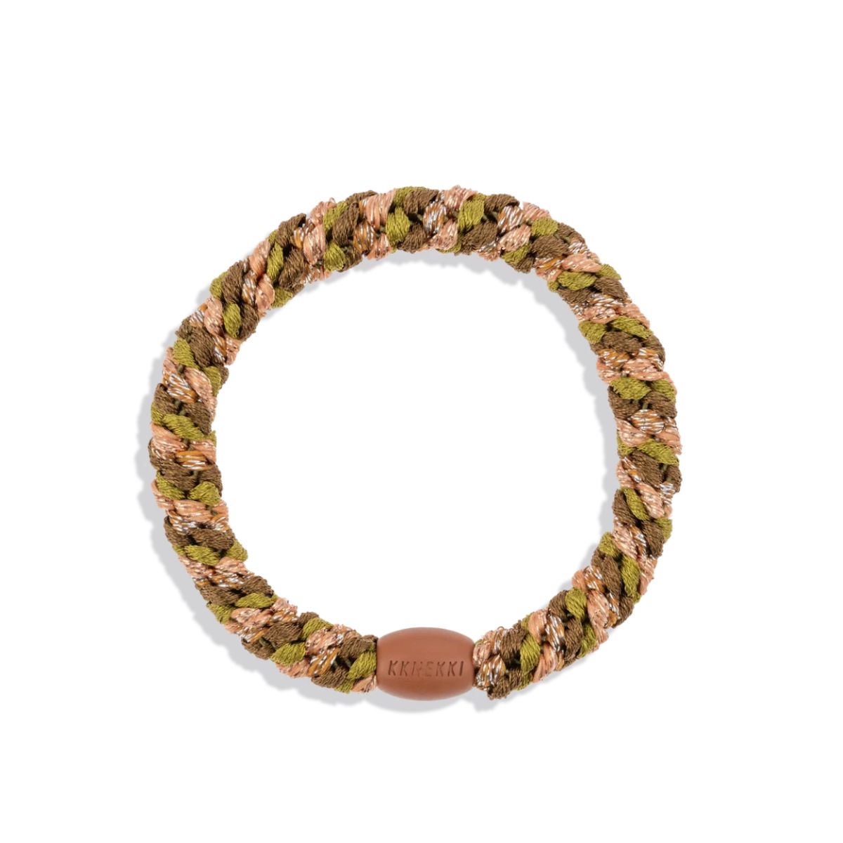 Elastico Kknekki "Oliva/Cognac Glitter"