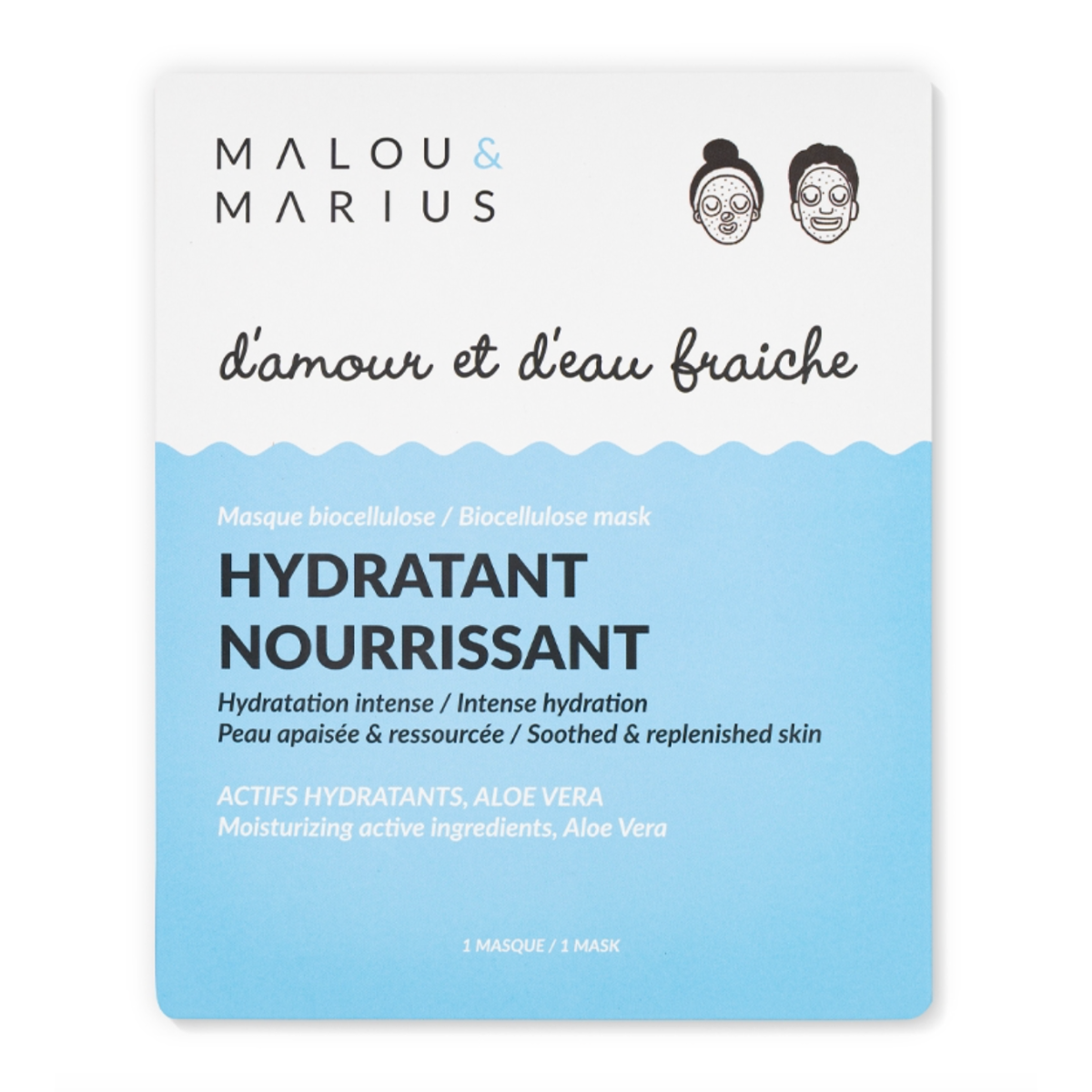 Maschera Viso Idratante e Nutriente "D'Amour et d'Eau Fraiche"