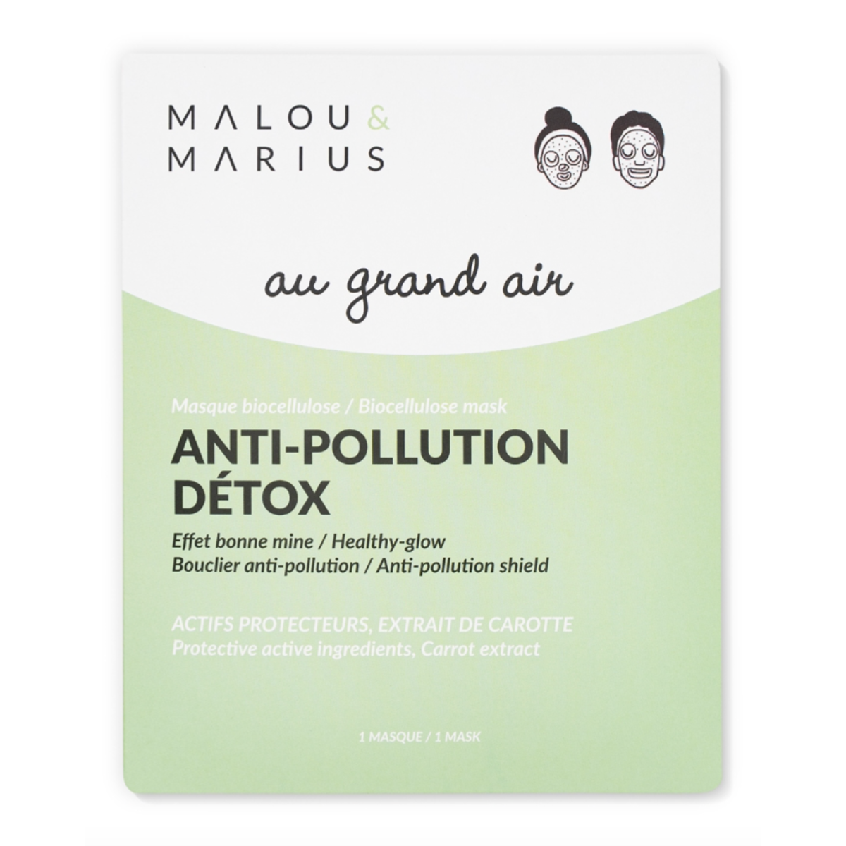 Maschera Viso Anti-Inquinamento e Detox "Au Grand Air"