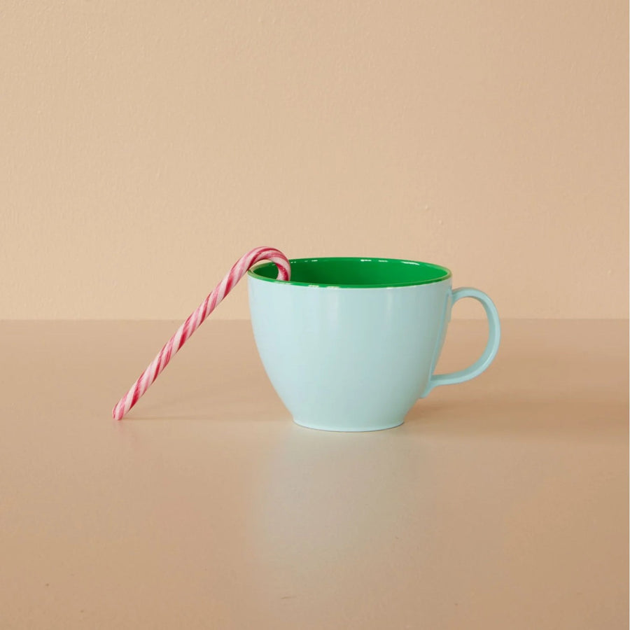 Tazza Mug in Melamina Bicolor "Azzurro/Verde"