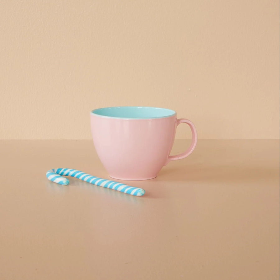 Tazza Mug in Melamina Bicolor "Rosa/Azzurro"