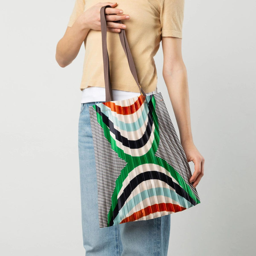 Tote Bag Plissettata in Raso "Naxos"
