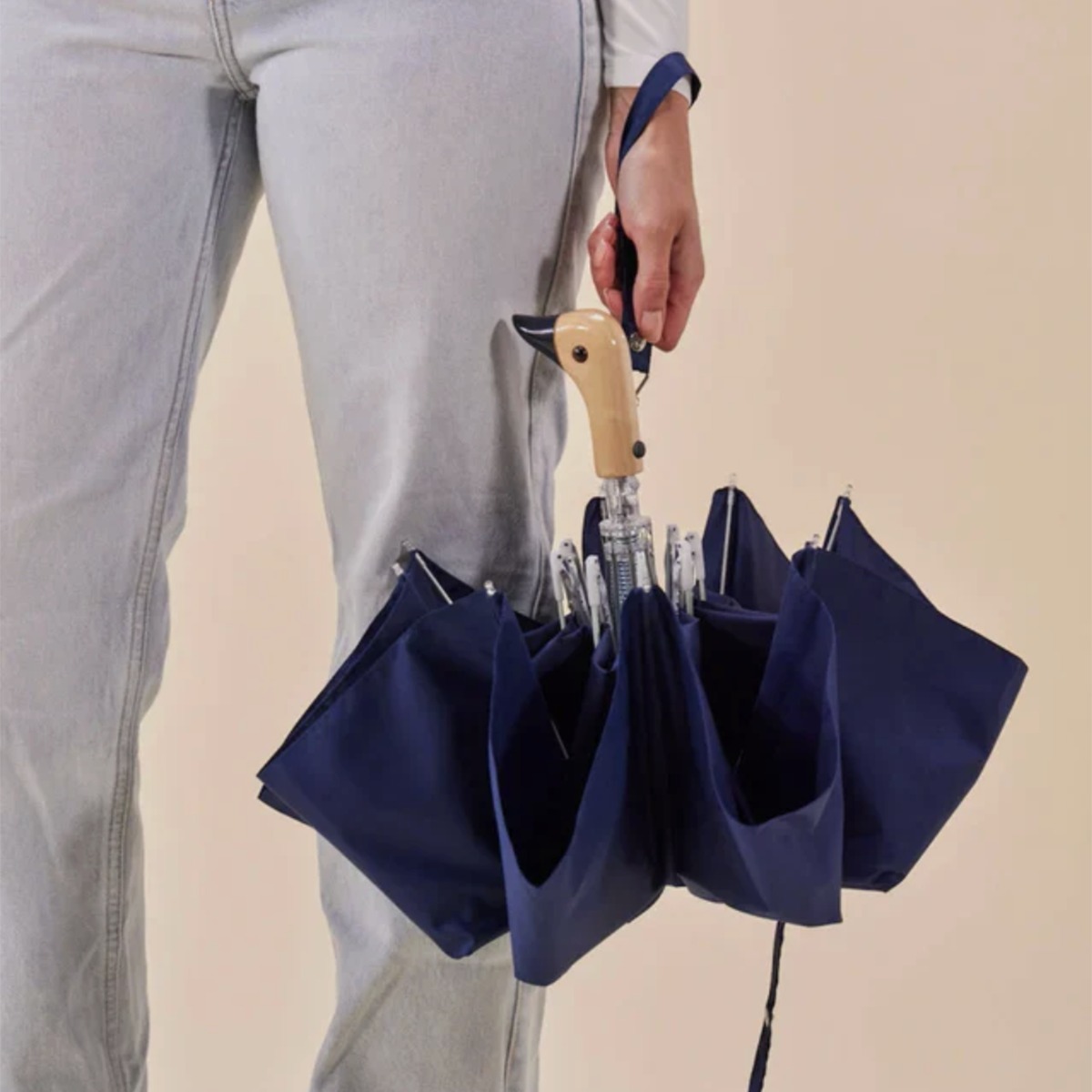 Ombrello Compatto Duck Eco-Friendly "Blu Navy"