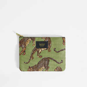 Pouch Olive Leopard