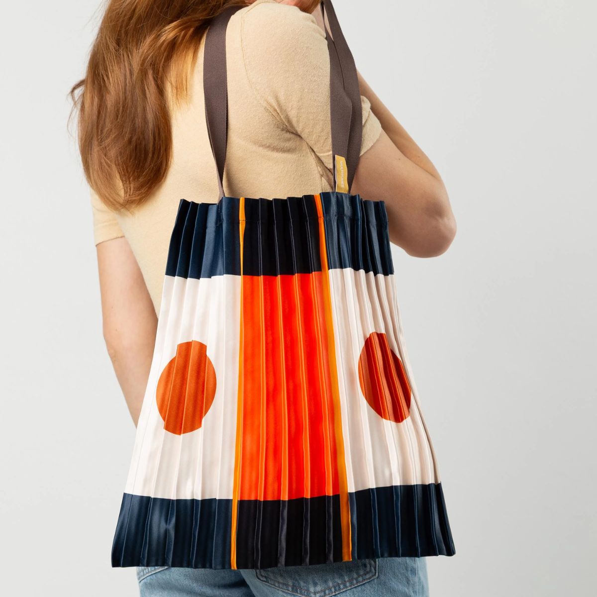 Tote Bag Plissettata in Raso "Pozzallo"
