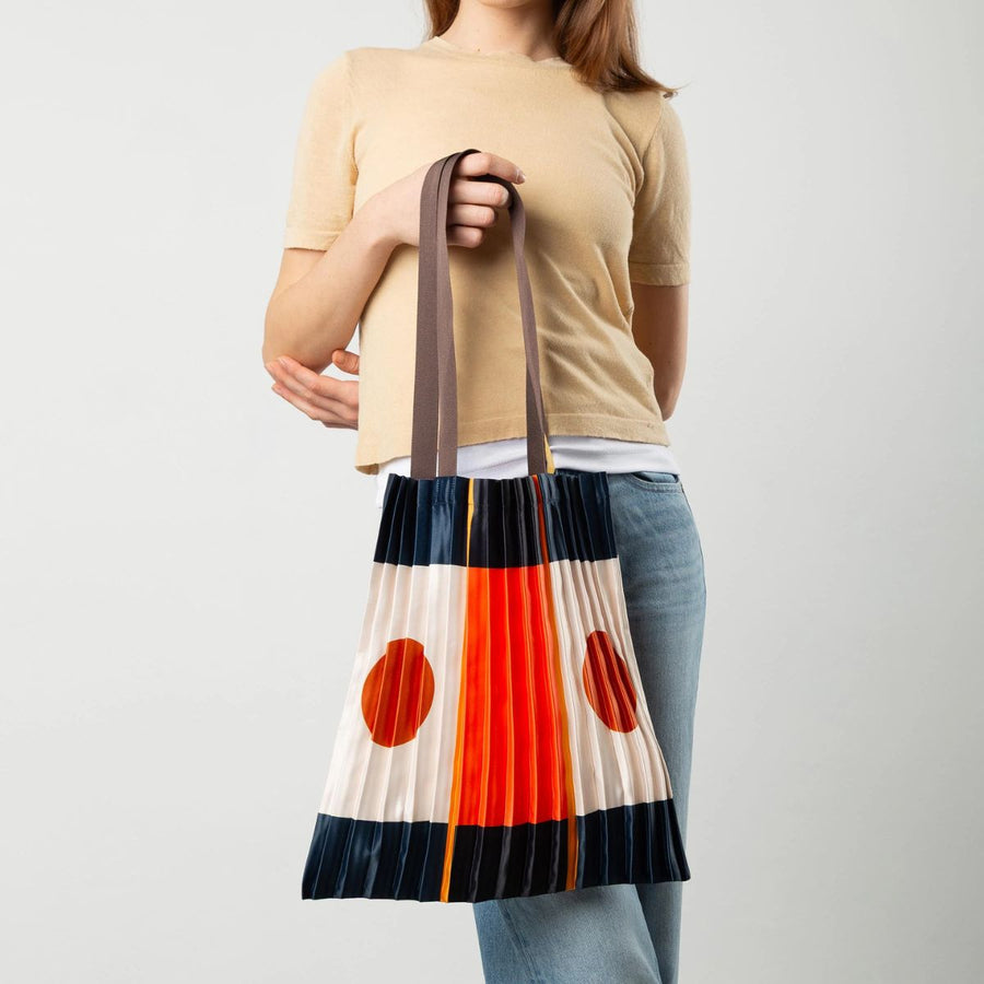 Tote Bag Plissettata in Raso "Pozzallo"