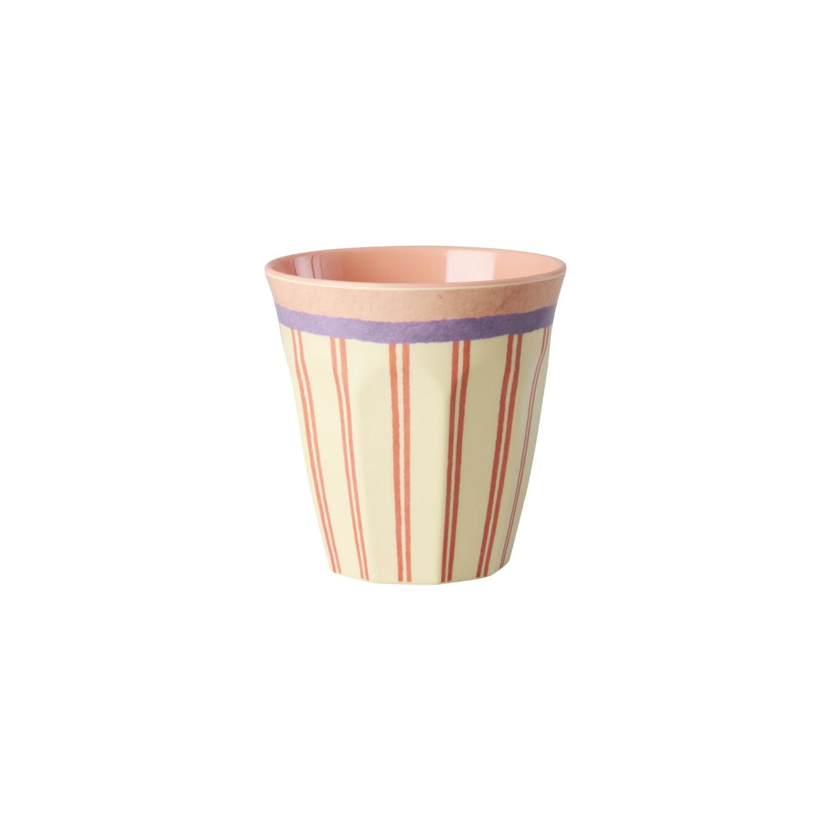 Bicchiere Medio in Melamina Crema "Stripey Love"