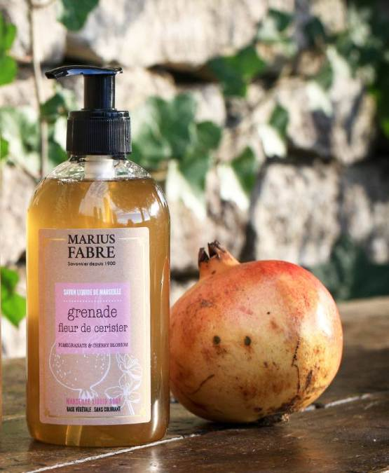 Sapone liquido di Marsiglia "Fiori di Ciliegio e Melograno"