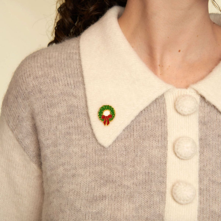 Spilla “Ghirlanda di Natale”