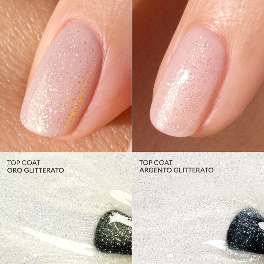 Top Coat Glitterato "Oro"