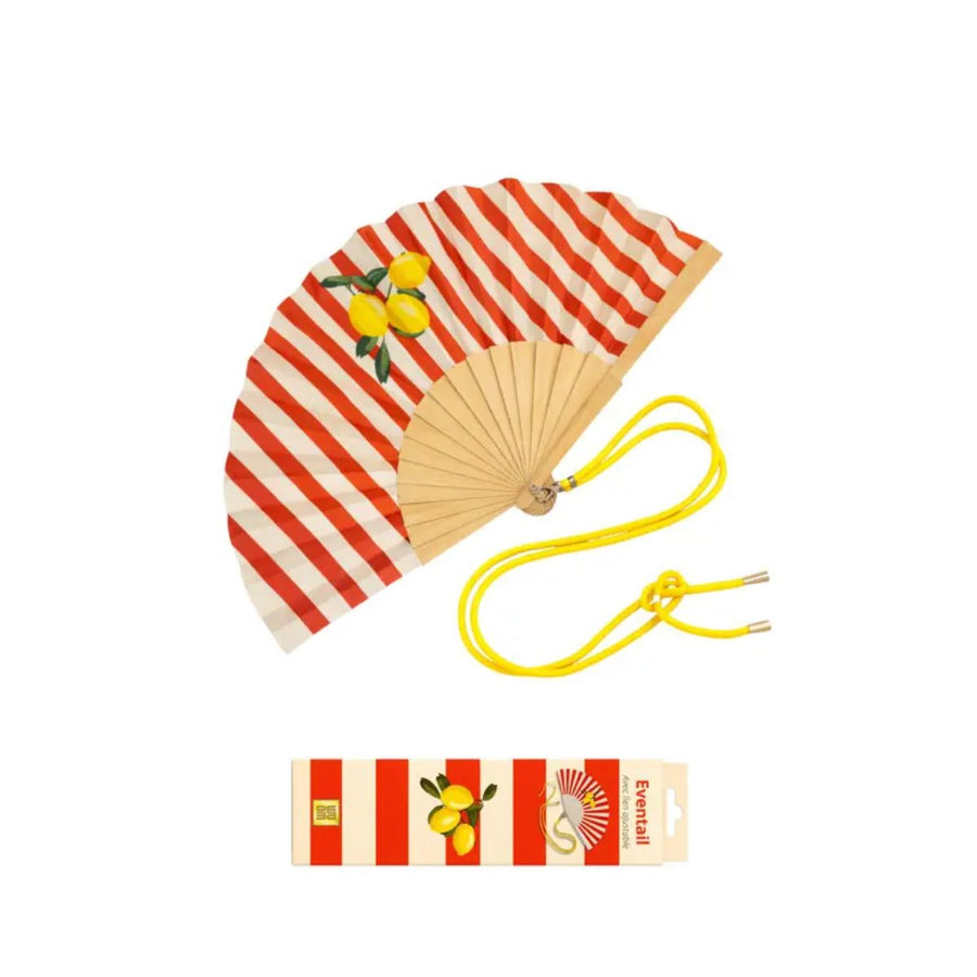 Ventaglio con tracolla + Gift Box "Lemon"