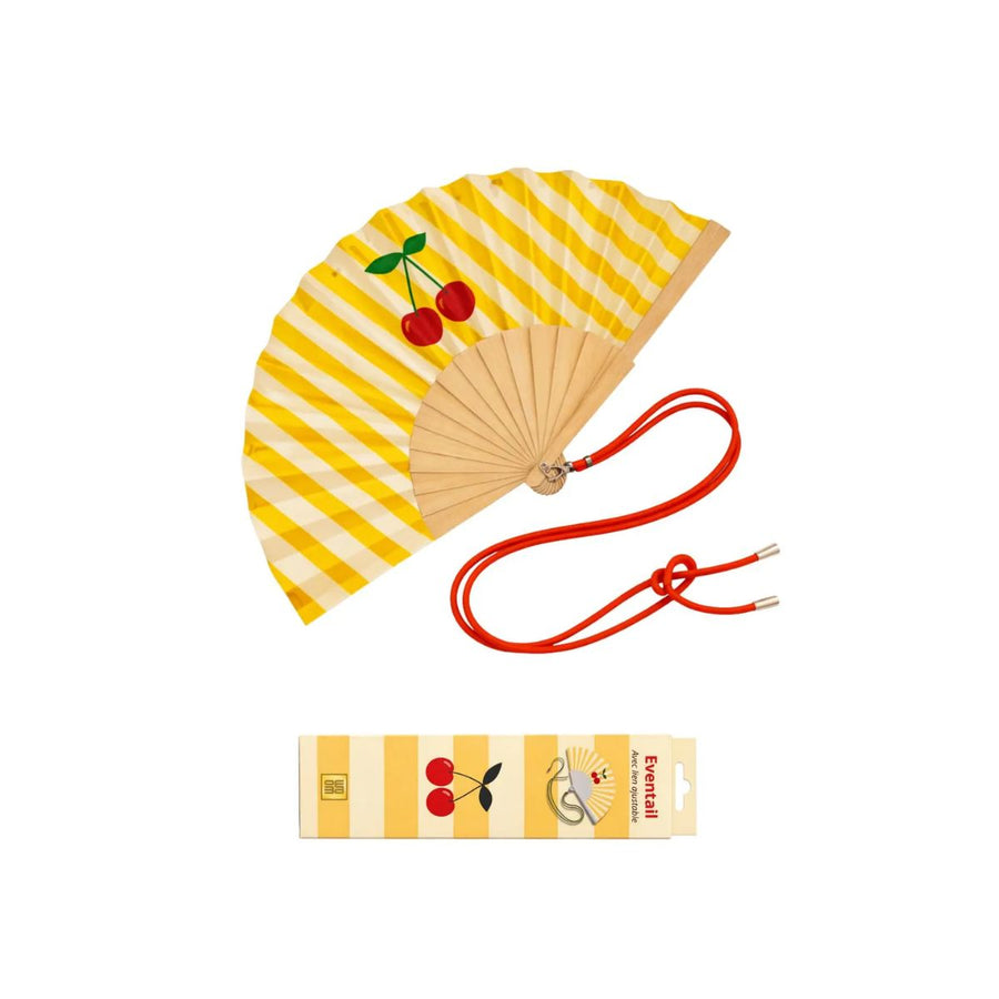 Ventaglio con tracolla + Gift Box "Cherry"