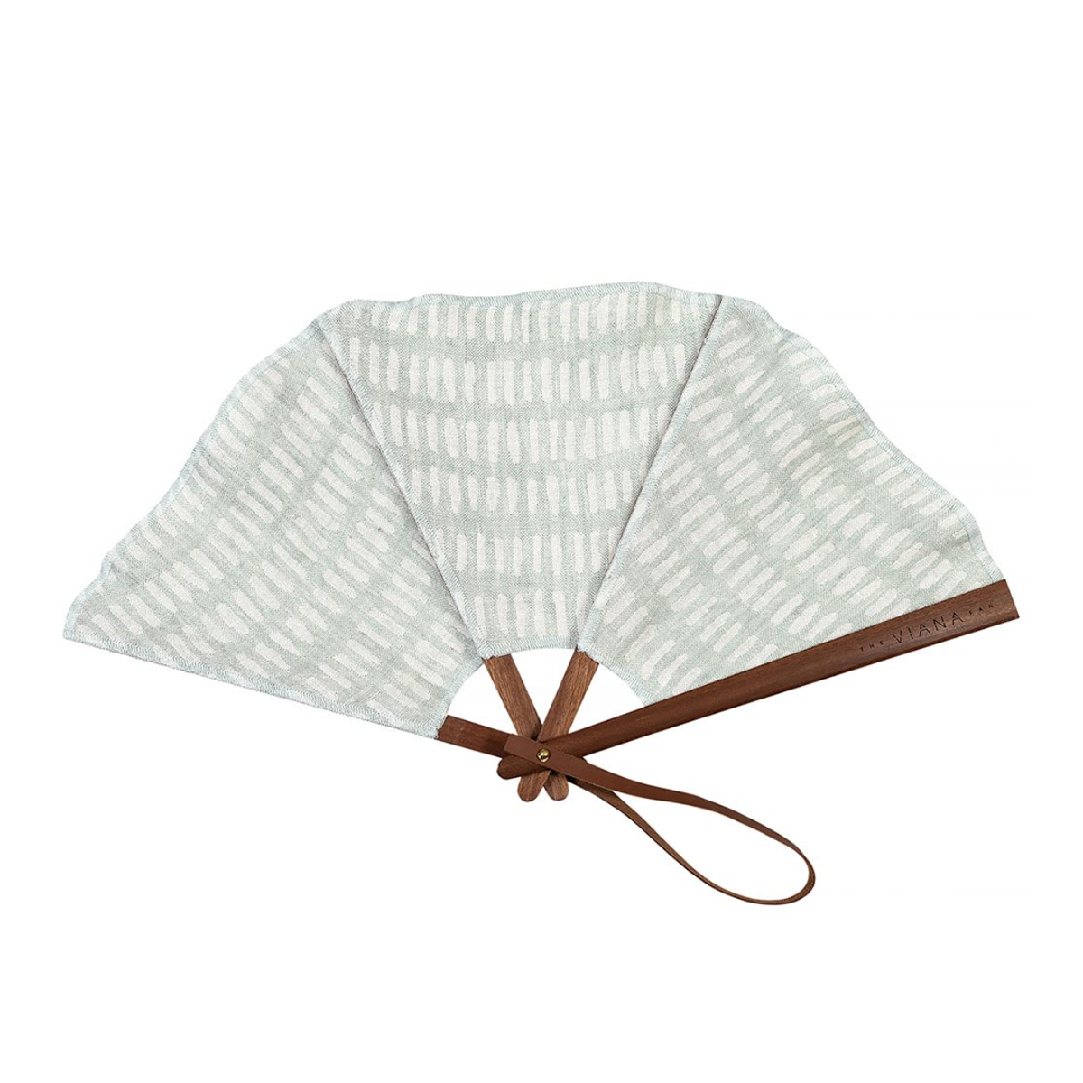 Ventaglio in puro lino modello "Formentera Aquamarina"