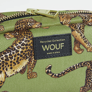 Make up Bag Olive Leopard