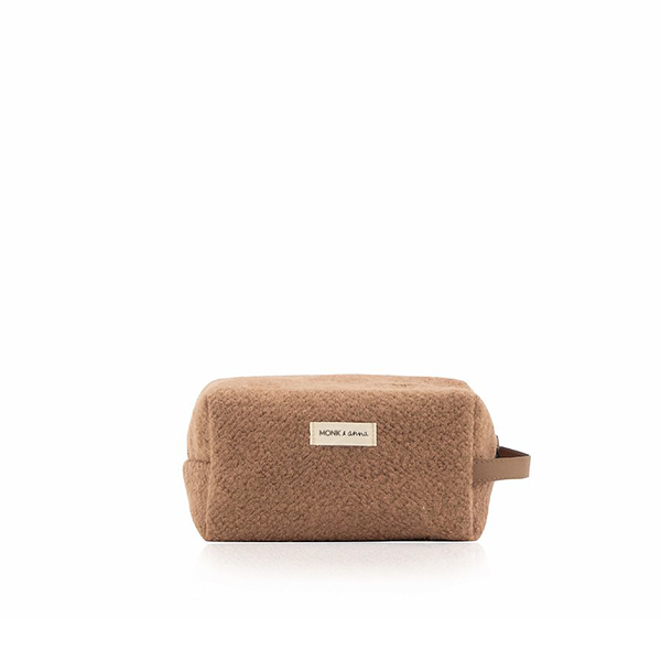 Monk & Anna Wool Pochette Toilette - Cacao - Piccolaprofumeria